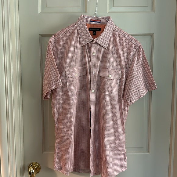 Unworn Banana Republic Short Sleeve Button Down Shirts, Bundle of 2 - Sz M - Picture 2 of 7